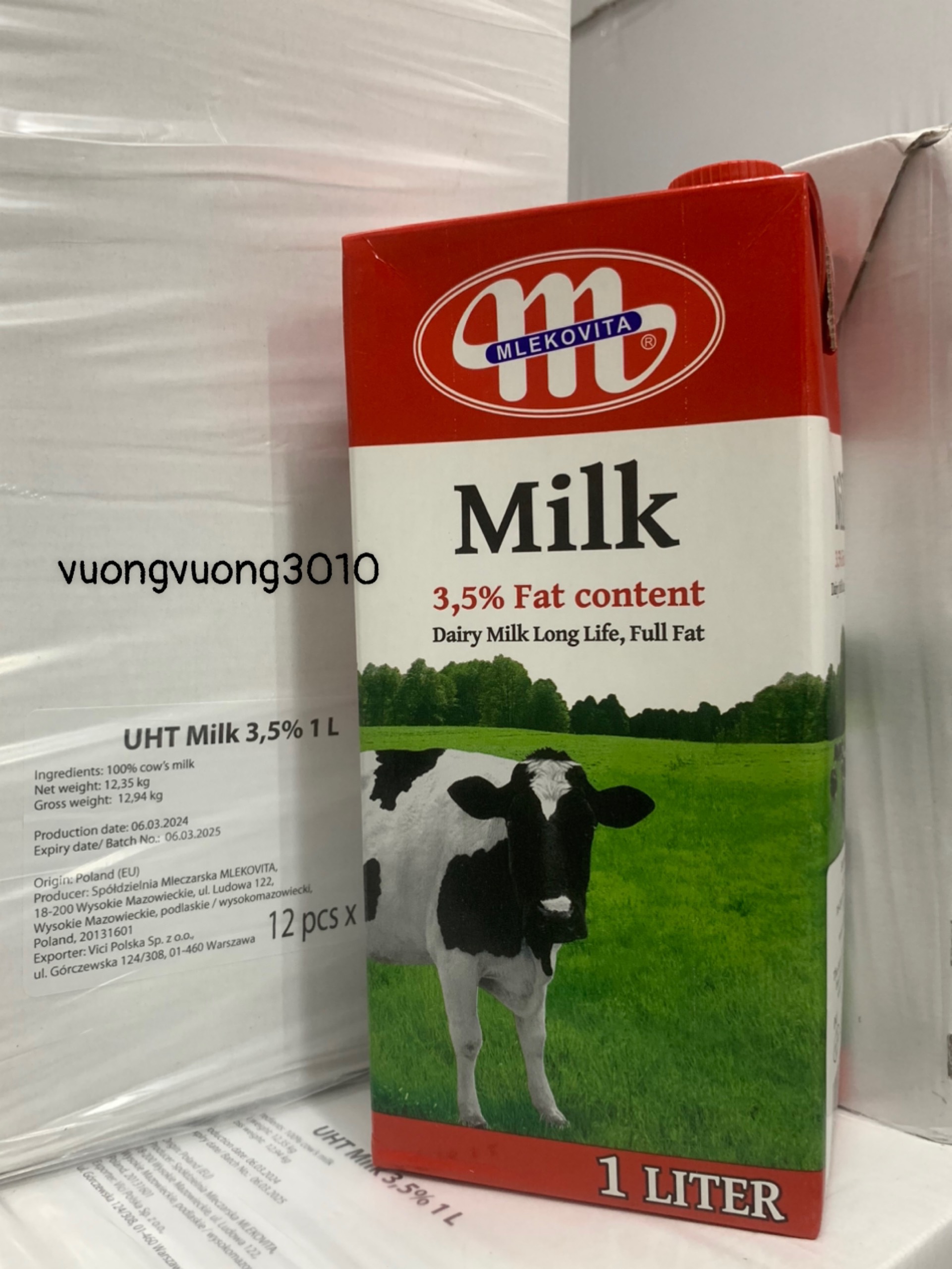 Sữa Tươi hộp đỏ Mekovita