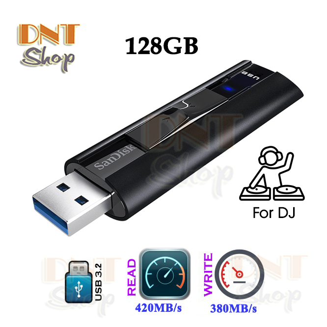 USB 3.2 3.1 SanDisk Extreme Pro CZ880 128GB 420MB/s (SDCZ880-128G-A46)
