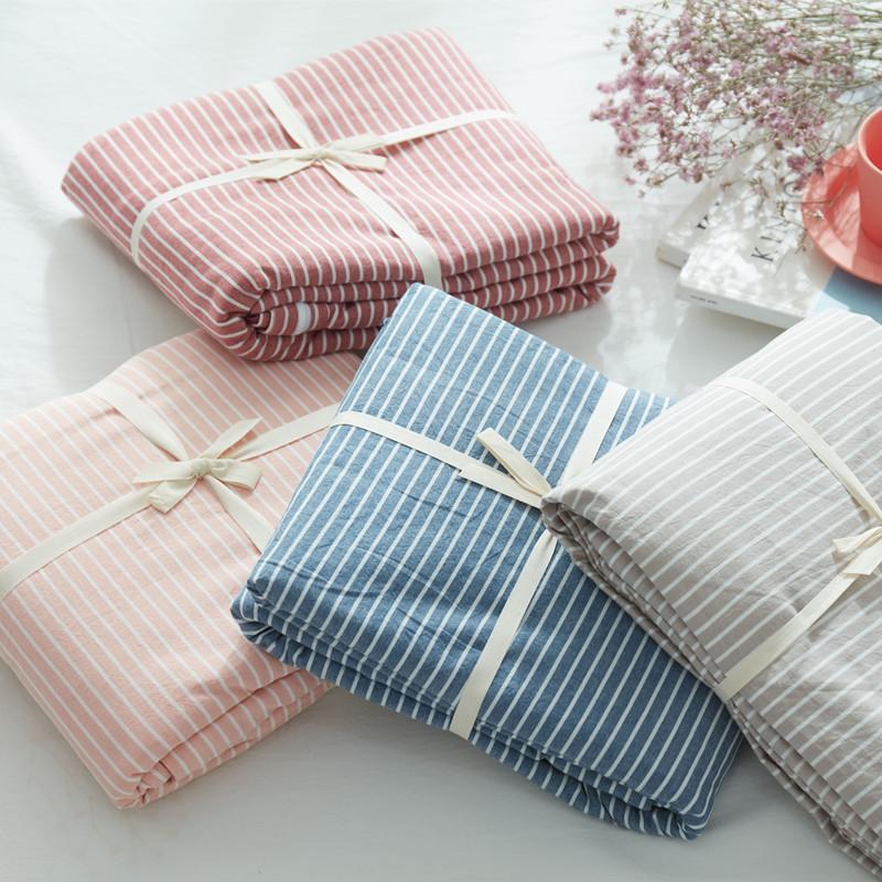 Mùa Hè 100% Cotton Vỏ Chăn Đơn Chiếc 100% Cotton Bông Giặt Nước Vỏ Chăn 1.5/1.8/2.0 M Ga Trải Giường Người 200x230 Sinh Viên