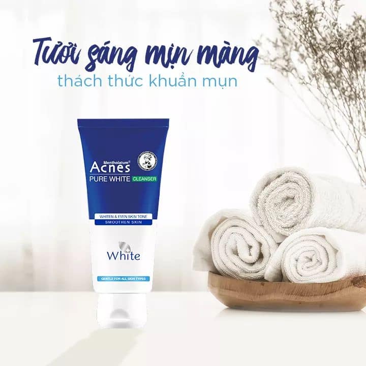 3 Tuýp Sữa rửa mặt dưỡng trắng Acnes 25g