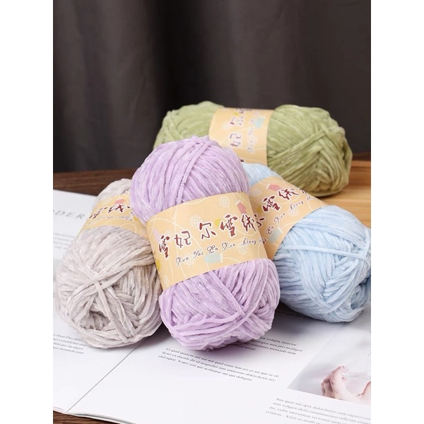 Len Nhung Chenille 2mm -  len nhung mềm