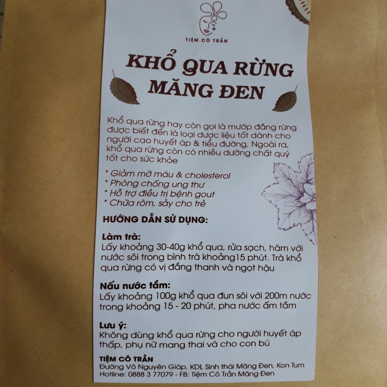 Khổ qua rừng Măng Đen (Túi 250g)