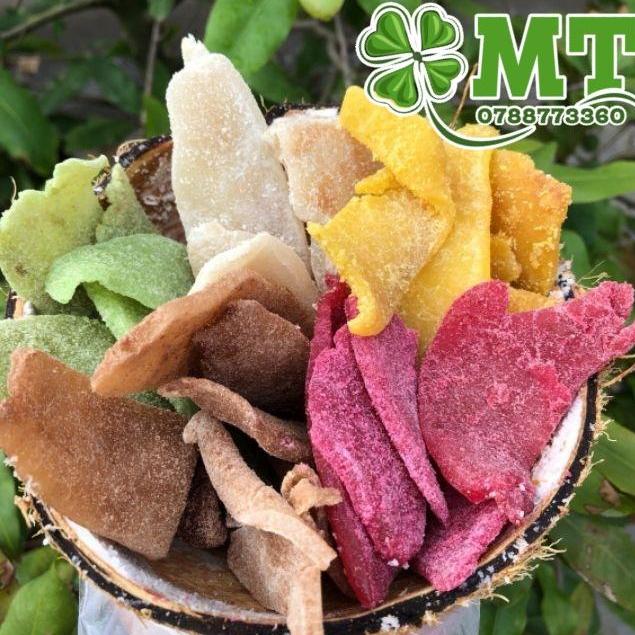 Mứt dừa non miếng mix vị nhà làm KL 1kg