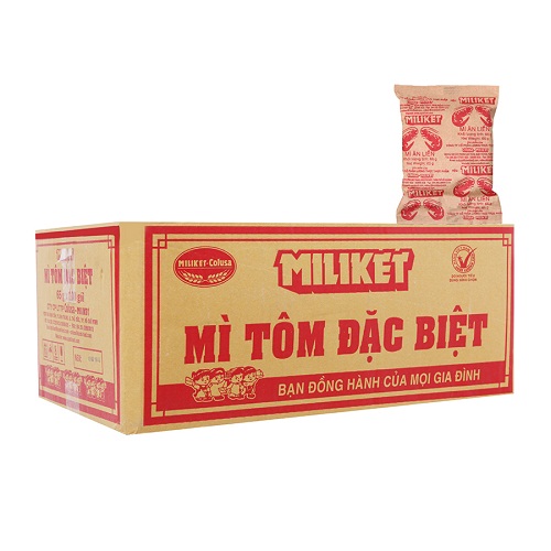 Thùng mì tôm đặc biệt Miliket 65g