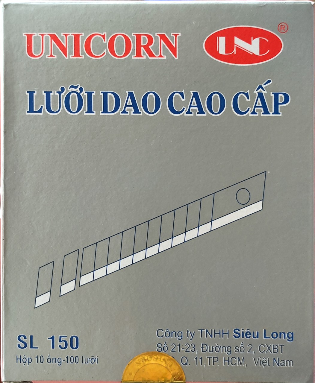 Lưỡi dao rọc giấy cao cấp hàng Thái Lan hộp 10 lưỡi