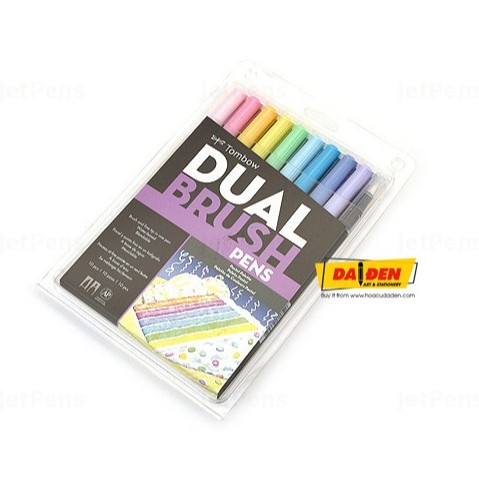 [HCM]Bút Tombow Dual Brush Pen Set Pastel 6/10