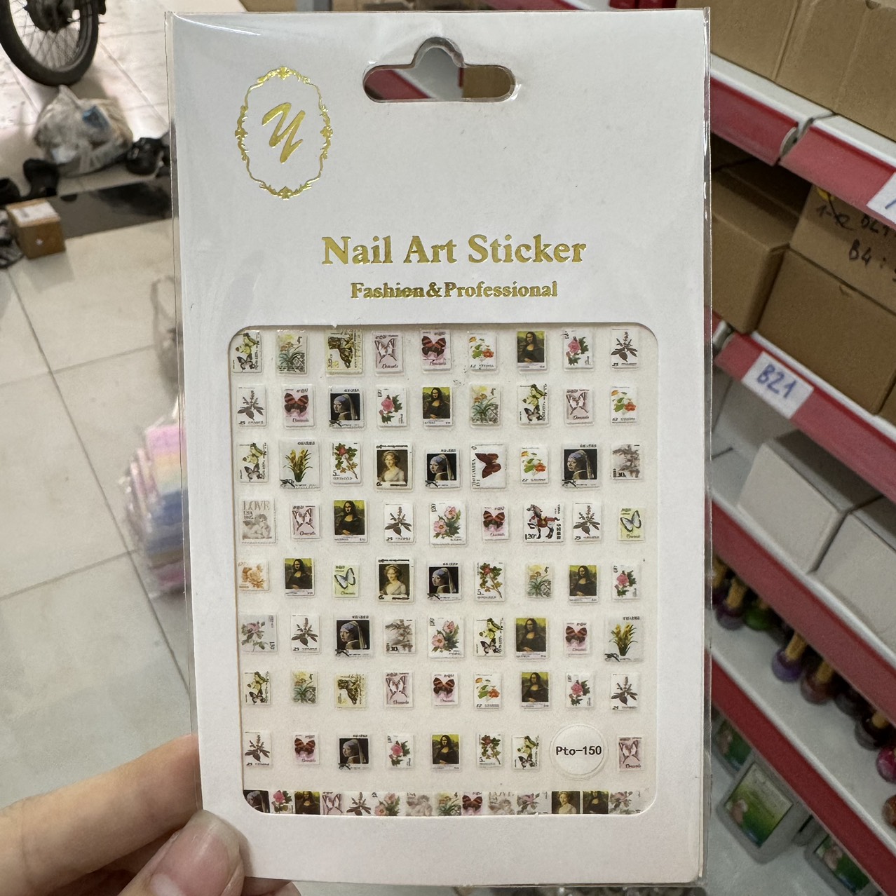 Sticker dán móng tay siêu rẻ - mini nails