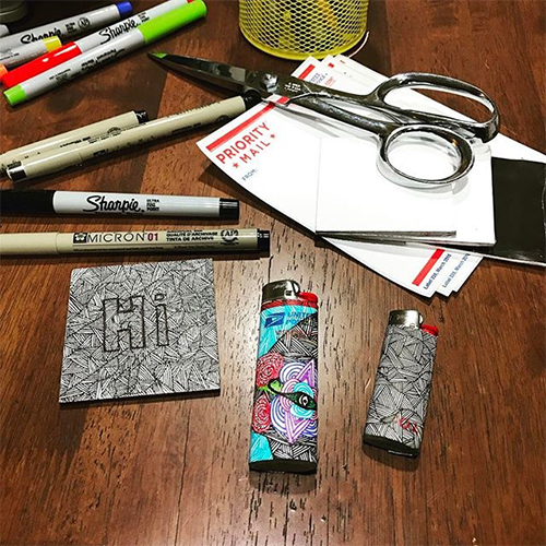 Bút lông dầu ngòi kim Sharpie Ultra Fine - Cam