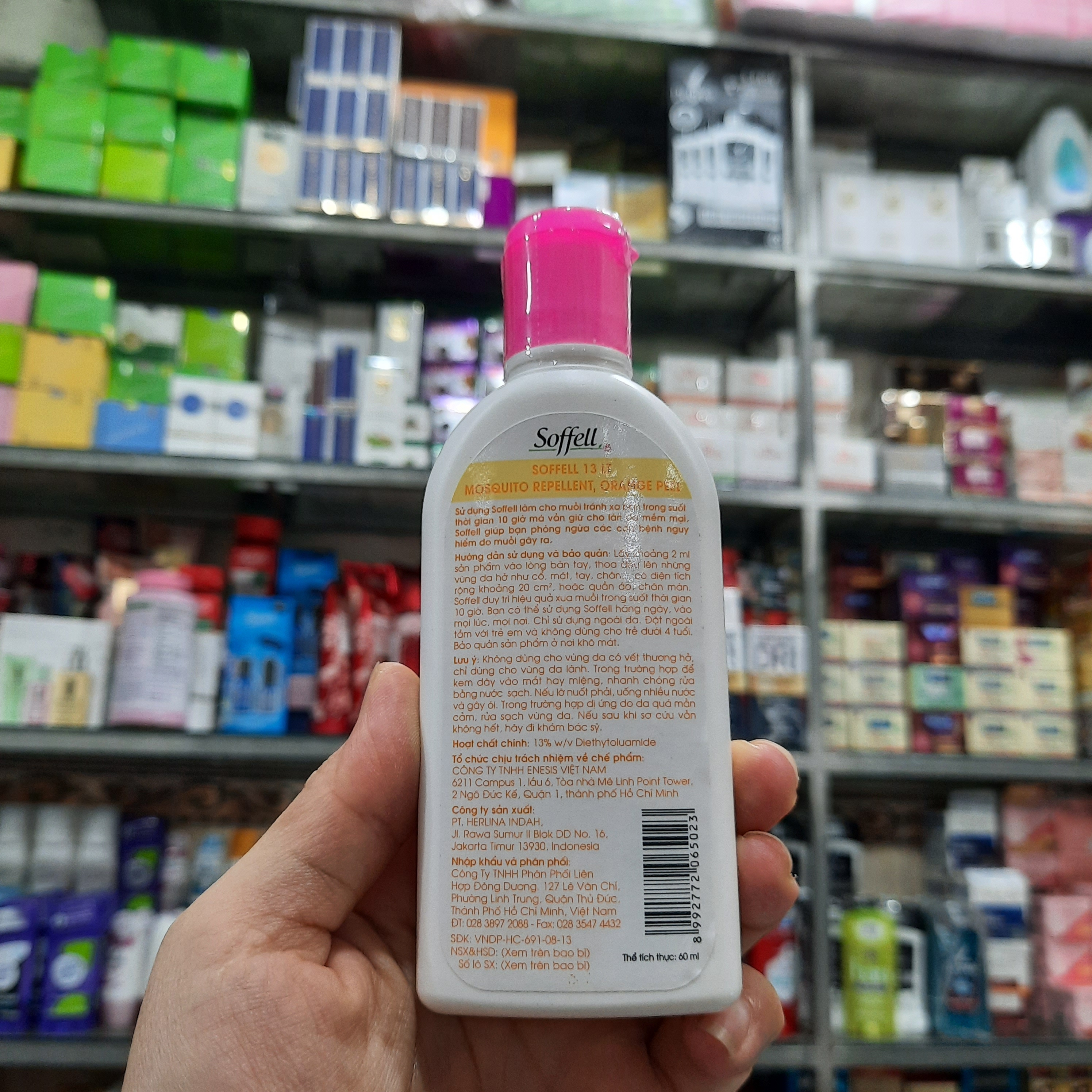 Kem Chống Muỗi Hương Cam Soffell 60ml