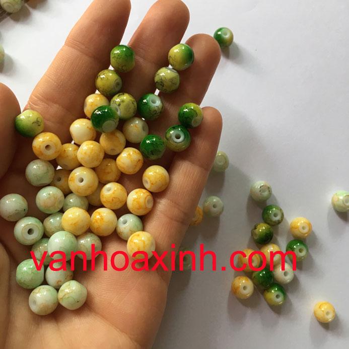 24 hạt đá vân đẹp size 8mm RS105AN (chọn mẫu)
