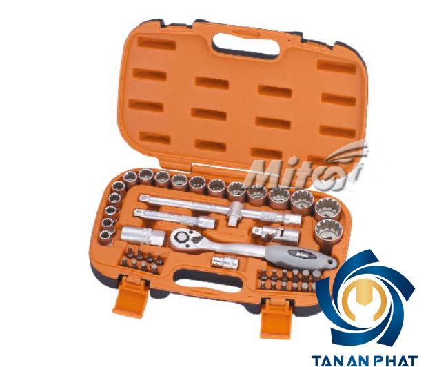 Bộ tuýp 1/2 inches MITOOLS 0111403, 45 chi tiết