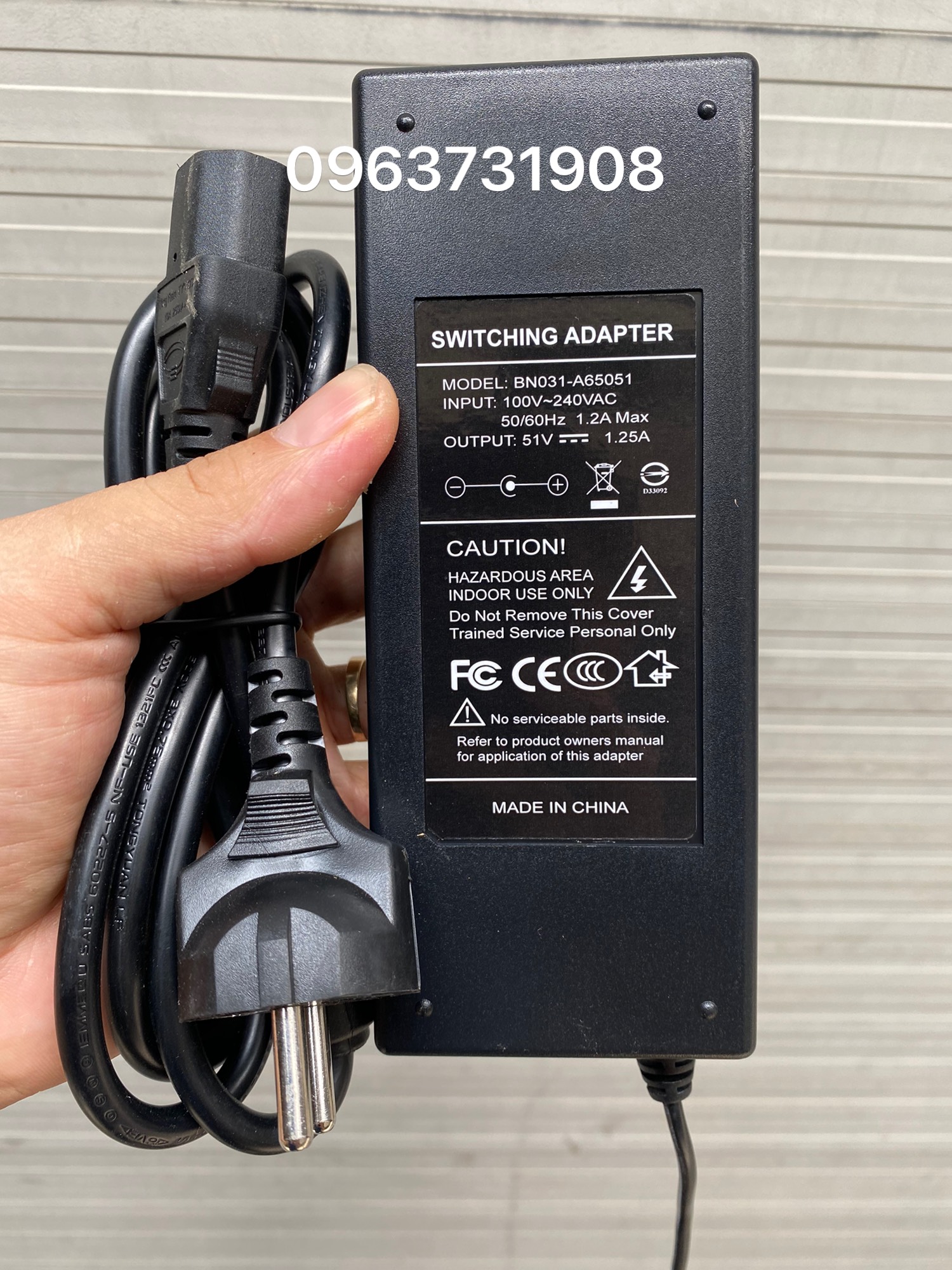 Adapter nguồn 51v 1.25a chính hãng cho switch poe