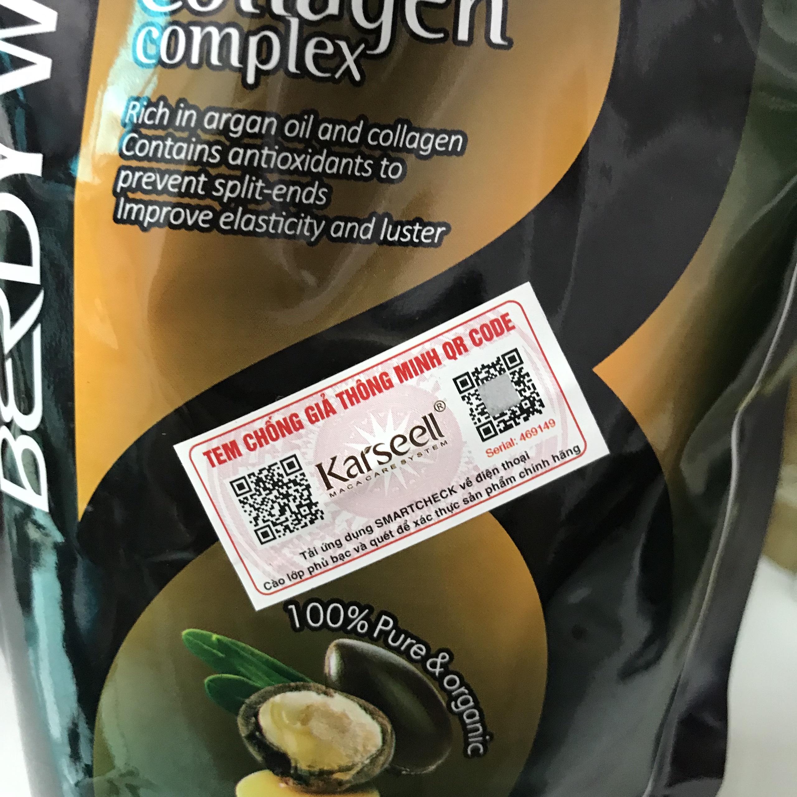 ✅[CHÍNH HÃNG_GIÁ SỈ] HẤP DẦU SIÊU MƯỢT COLLAGEN BERDYWINS ARGANOIL COMPLEX 500ML