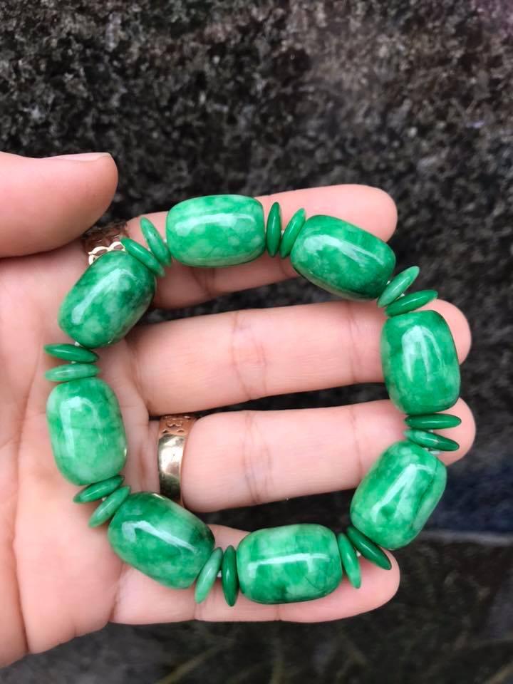 [HCM]VÒNG TAY LU THỐNG MIX ĐỒNG ĐIẾU ĐÁ CẨM THẠCH