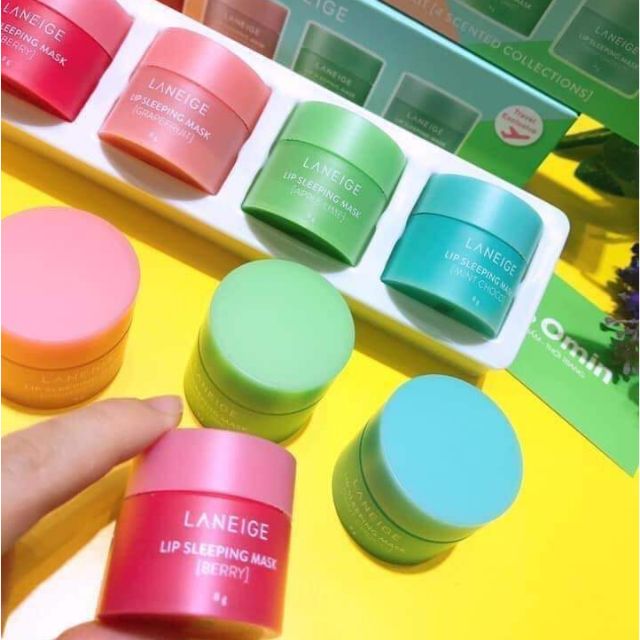 Dưỡng môi Laneige set 4 món (có tách set 3g, 8g, 20g)