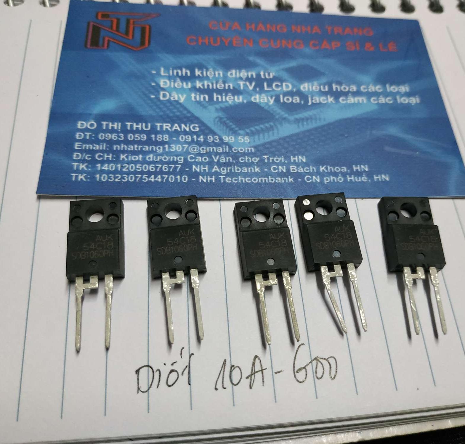 Diot Xung 10A 600 Combo 10 Con