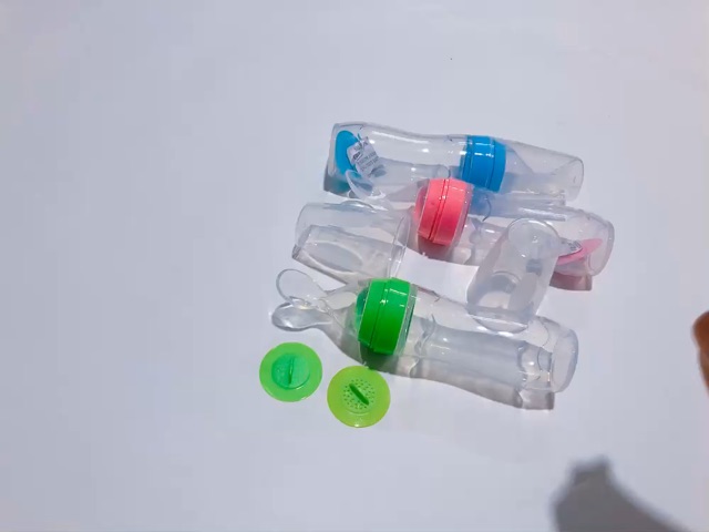 Bình thìa silicon ăn dặm cho bé 120ml