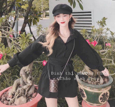 Sét bộ áo sơ mi kèm quần short