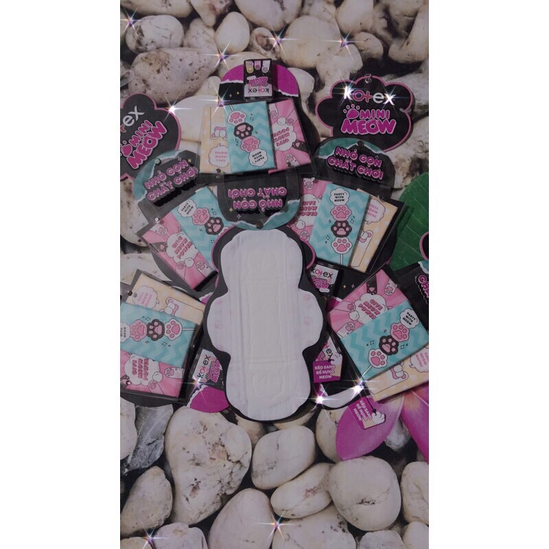 [HCM]Băng vệ sinh KOTEX mini meow 24cm 8 Miếng
