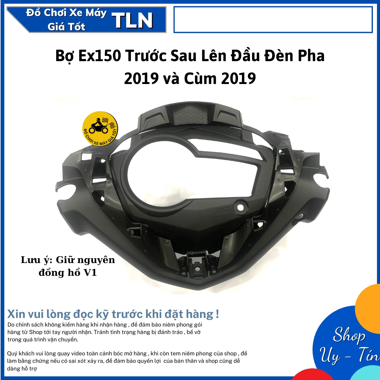 Bợ ex150 trước sau lên đầu đèn pha 2019 và cùm 2019