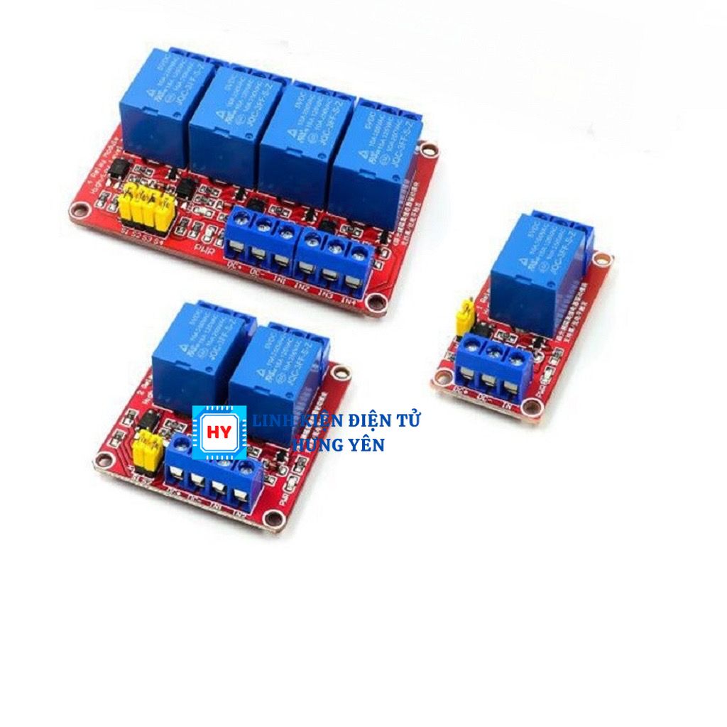 Module Relay 5VDC - 12VDC, 1 - 2 - 4 Kênh High / Low