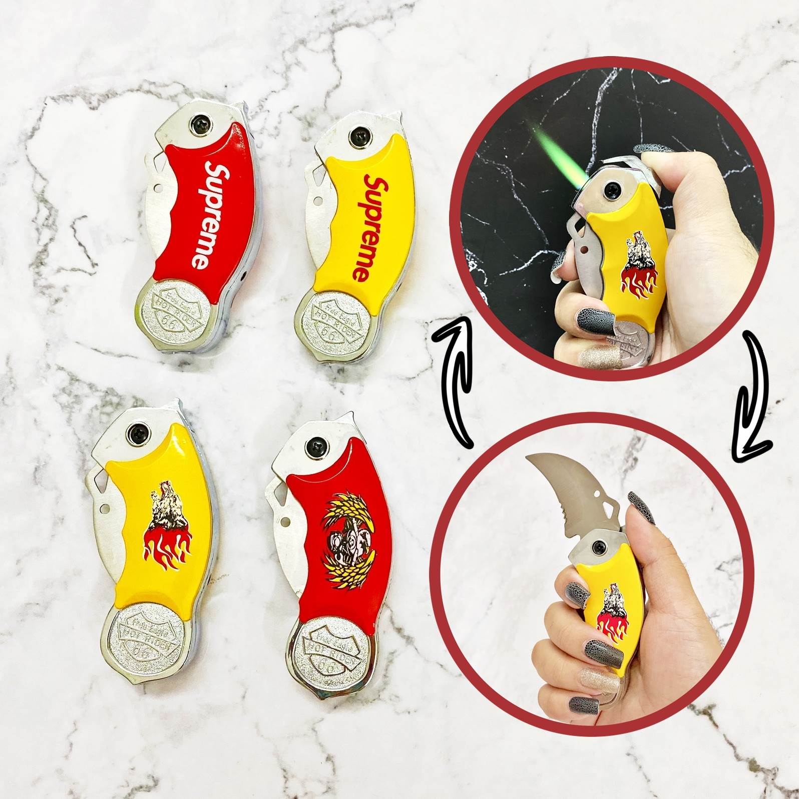 Bật lửa khè - khui bia 3in1 -