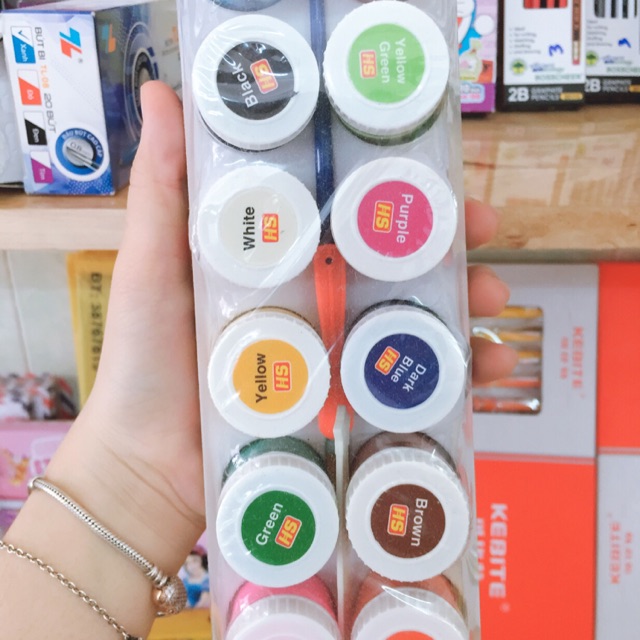 Màu nước hán minh 12 màu