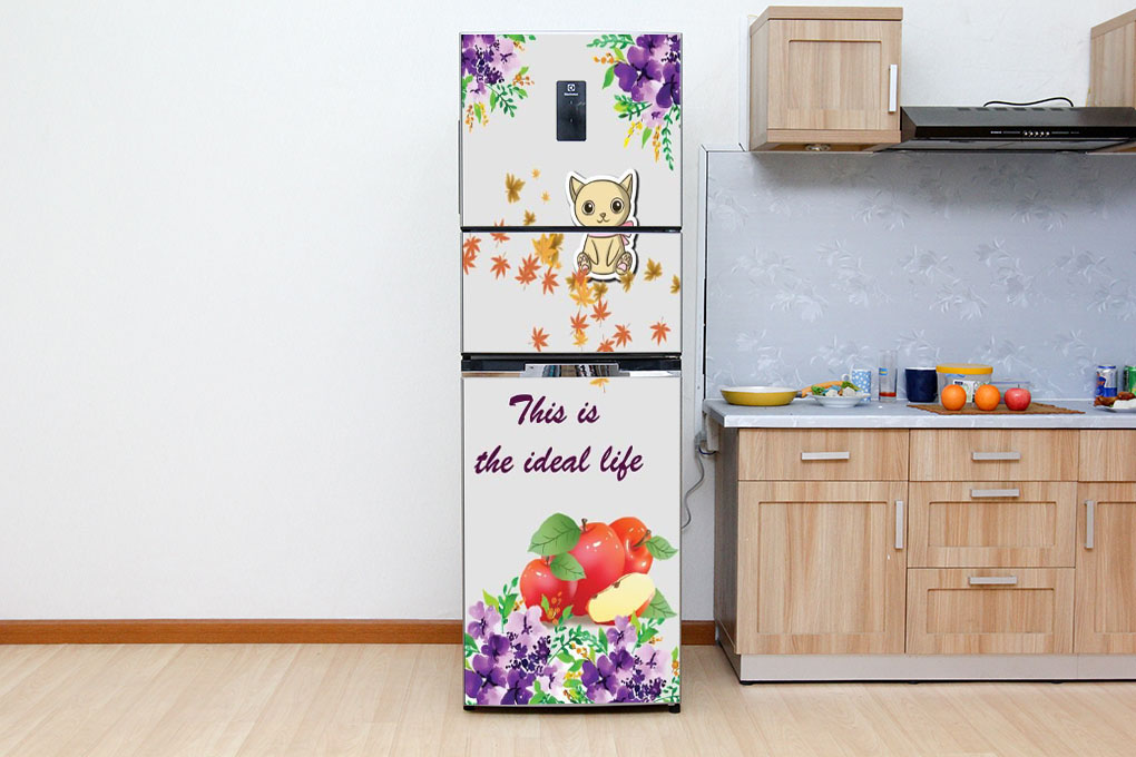 [HCM]Decal dán trang trí tủ lạnh - Ideal - Chất liệu cao cấp