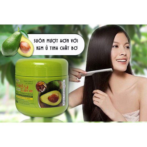 [HCM]Kem Ủ Tóc Bơ Daily Care 500ml Chính Hãng Thái Lan Mềm Mượt  Phục Hồi Tóc