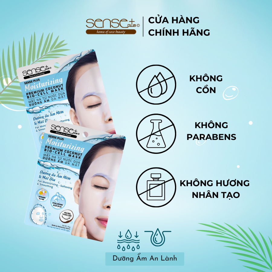 Moisturizing Premium Coconut Bio-Cell Mask Sense Plus