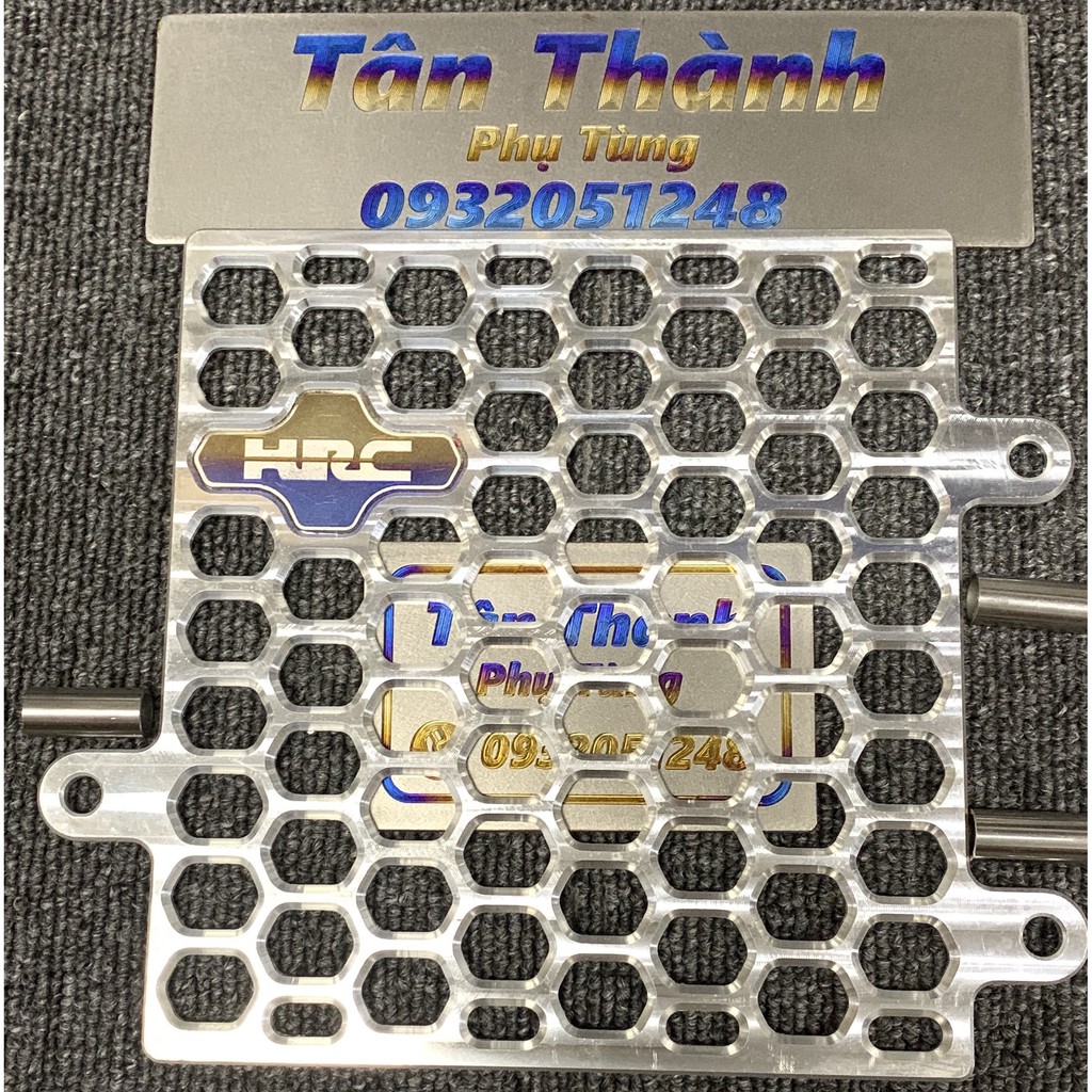 Che két nước vario, air blade cnc bạc kèm tem hrc titan