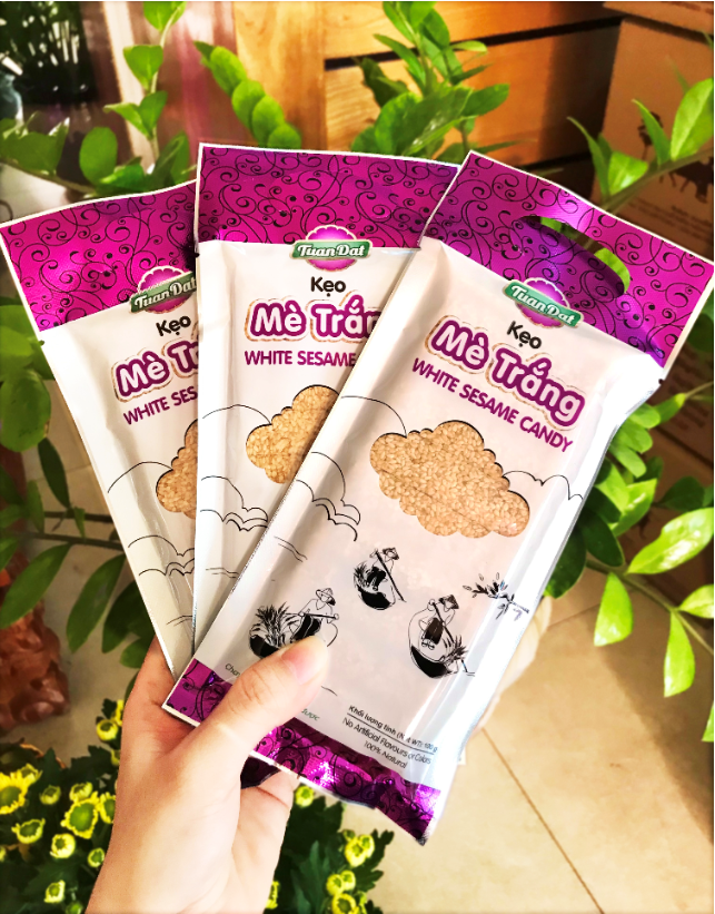 [HCM]Kẹo mè trắng 100g