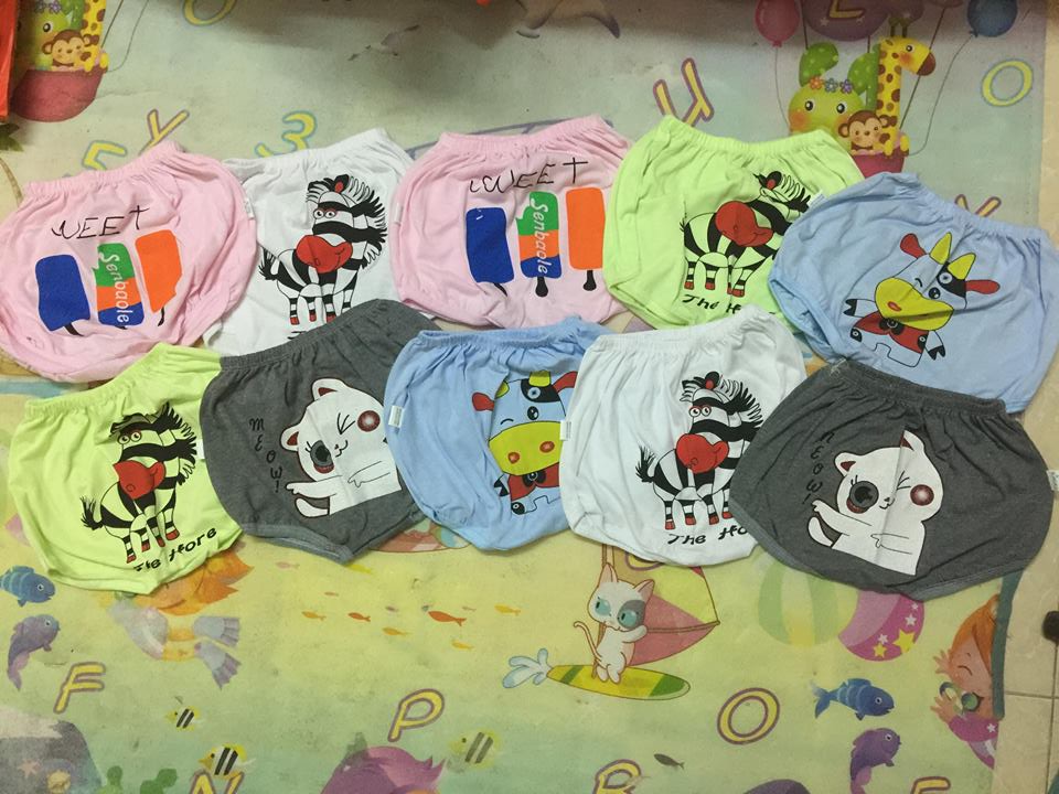 Quần chục Chip cotton cho bé - combo 10 quần