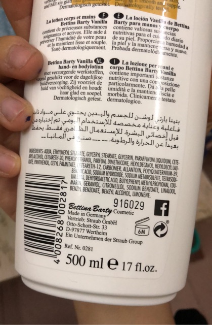 Sữa tắm/ dưỡng thể Vanilla ( 500ml)