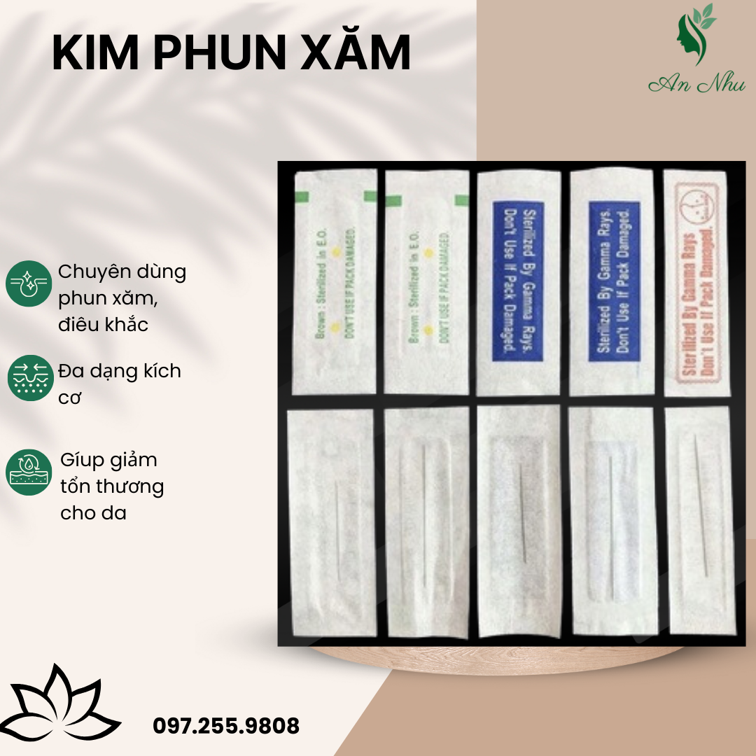 Kim phun xăm thẩm mỹ 1-3-5-7