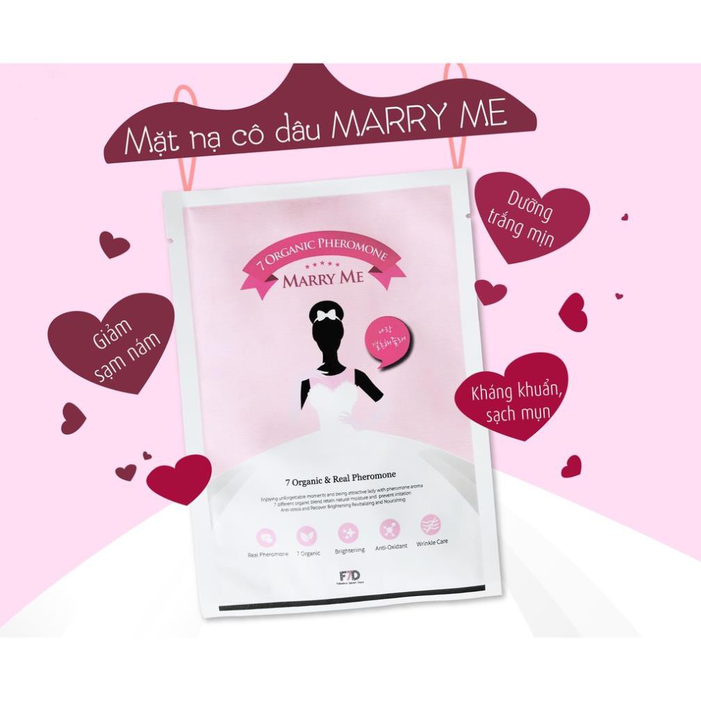 [HÀNG CHÍNH HÃNG] MẶT NẠ THẢO MỘC CÔ DÂU - MARRY ME KOREA  27ml
