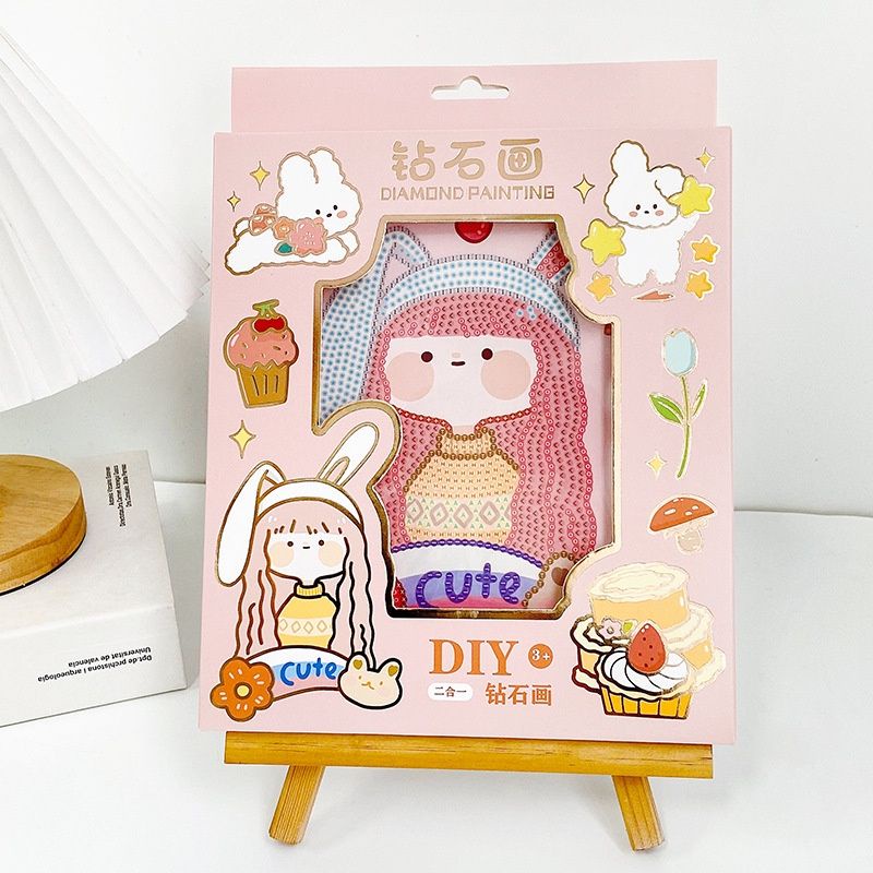 Tranh đính đá công chúa size 20x20  NGỌC THỊNH