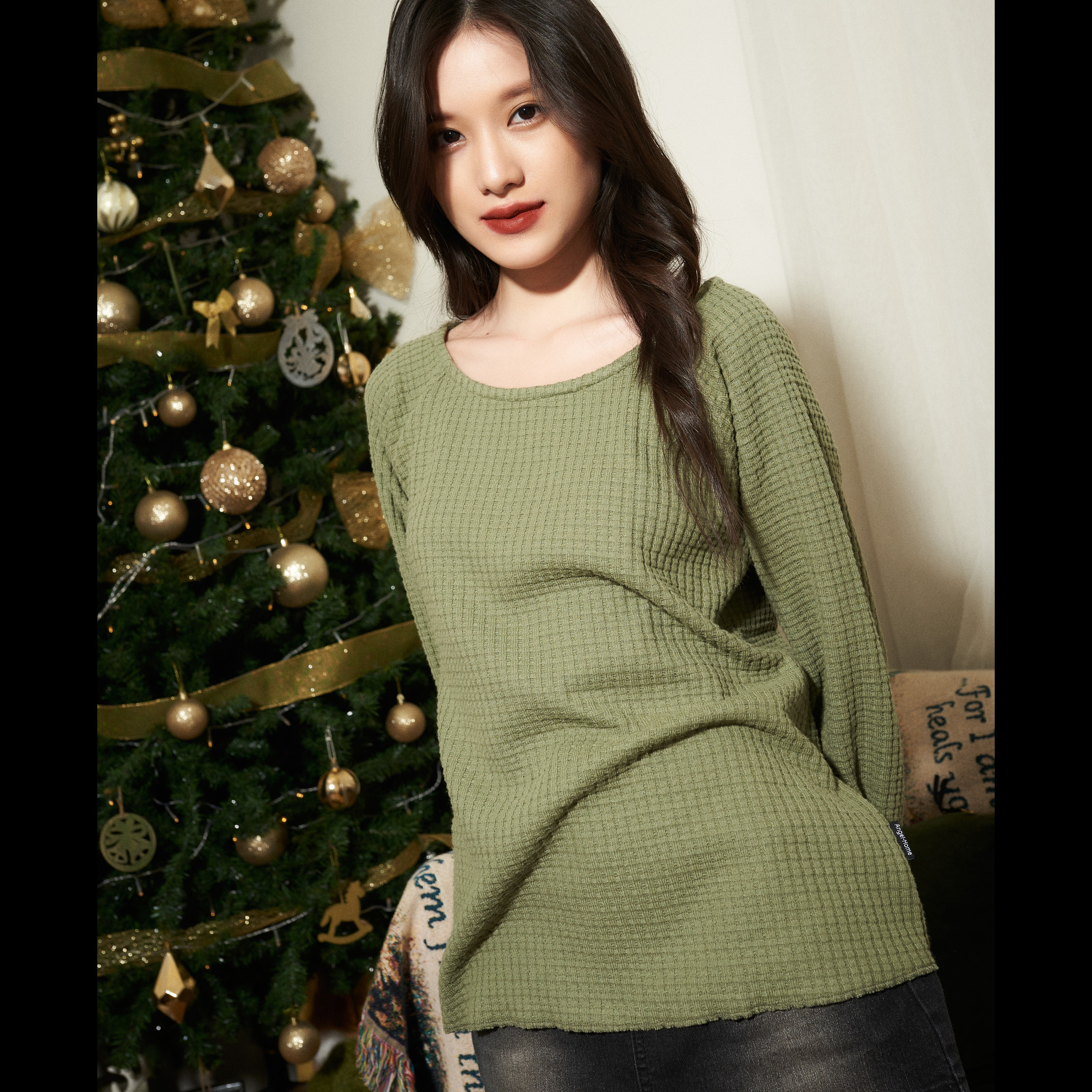 Áo Swearer Nữ Tay Dài PRADIES Knit (Dày)