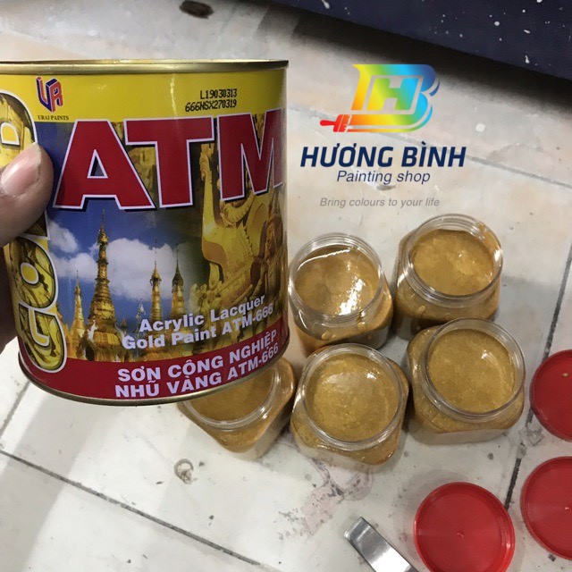Sơn nhũ vàng Thái Lan ATM 666 (130gr)