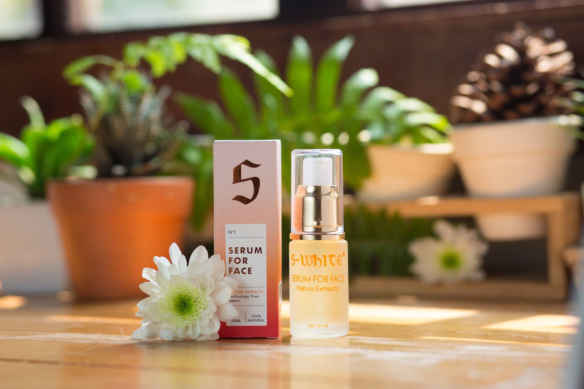 Serum gừng dưỡng trắng, hồng da S-White 50ml