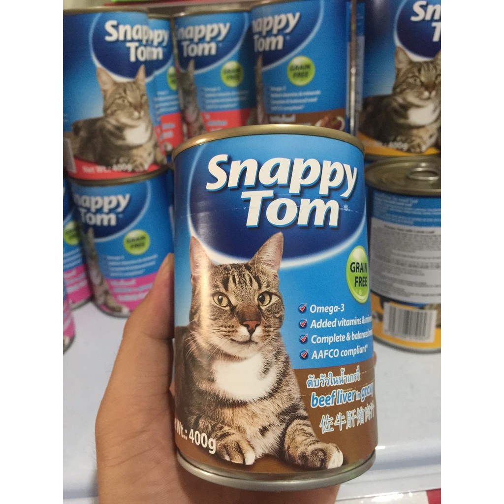 Pate Cho Mèo Snappy Tom Lon 400g - Pate Snappy Tom 400g