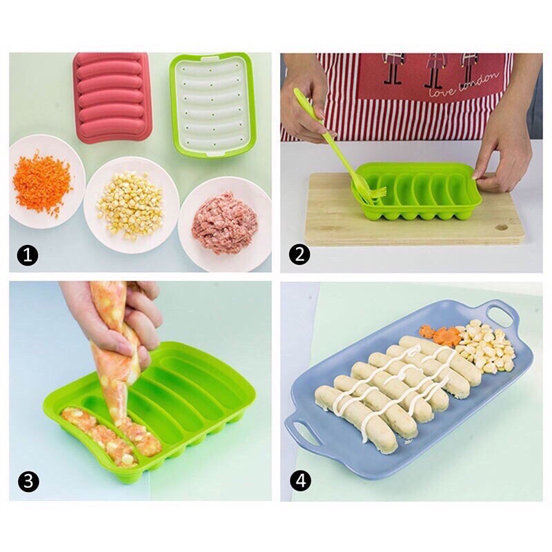[XẢ KHO]Khuôn làm xúc xích cho bé