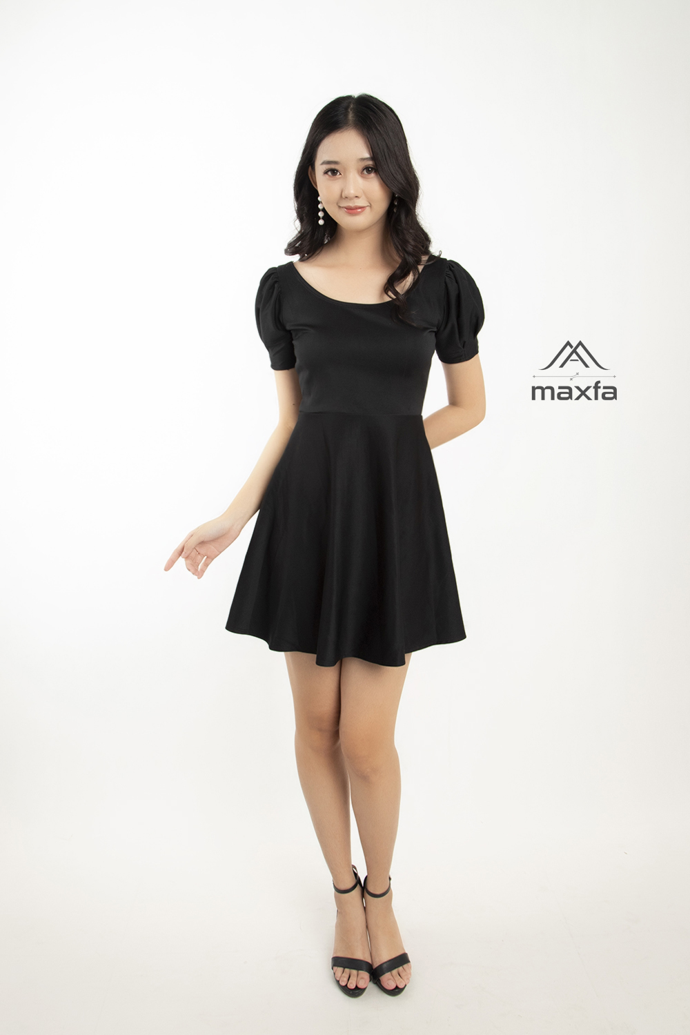 Đầm Nữ ( váy Nữ )  Dáng Xòe Ôm Eo Dáng Chuẩn Thời Trang Bambo