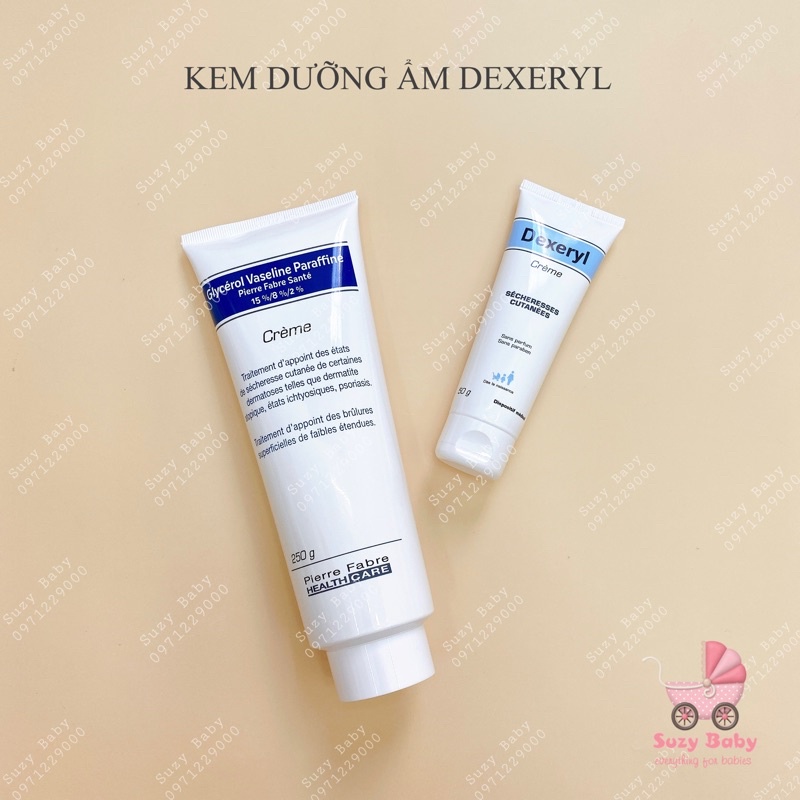Kem dưỡng da, nẻ, chàm sữa Dexeryl Pháp 50g/250g