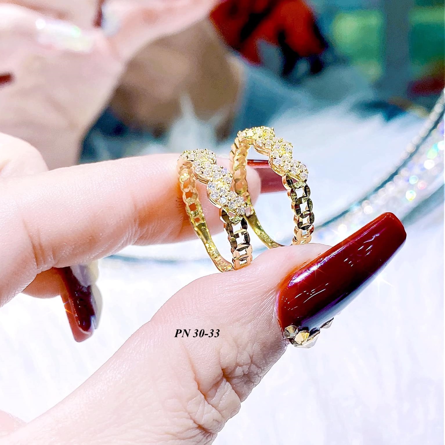 Nhẫn nữ vàng tây cao cấp MS35d