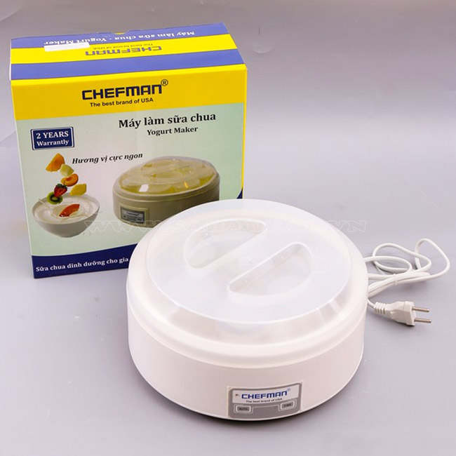 MÁY LÀM SỮA CHUA CHEFMAN 8 CỐC THỦY TINH CM-302T