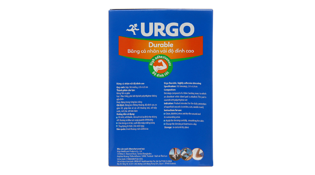 Băng dán cá nhân Urgo hộp 102 cái