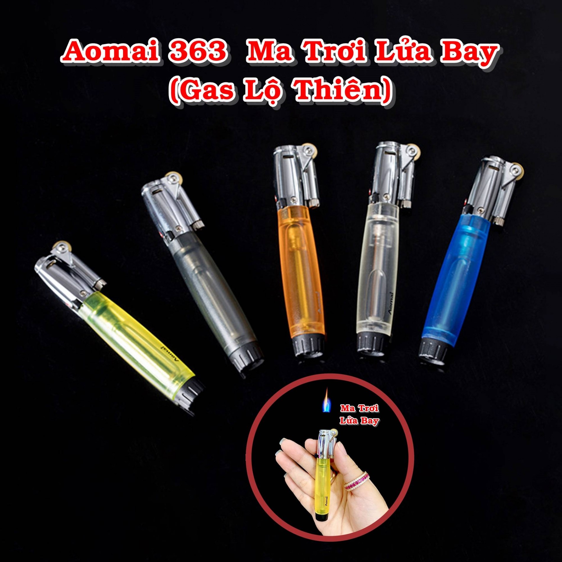 BẬT LỬA MA TRƠI LỬA BAY GAS LỘ THIÊN AM363