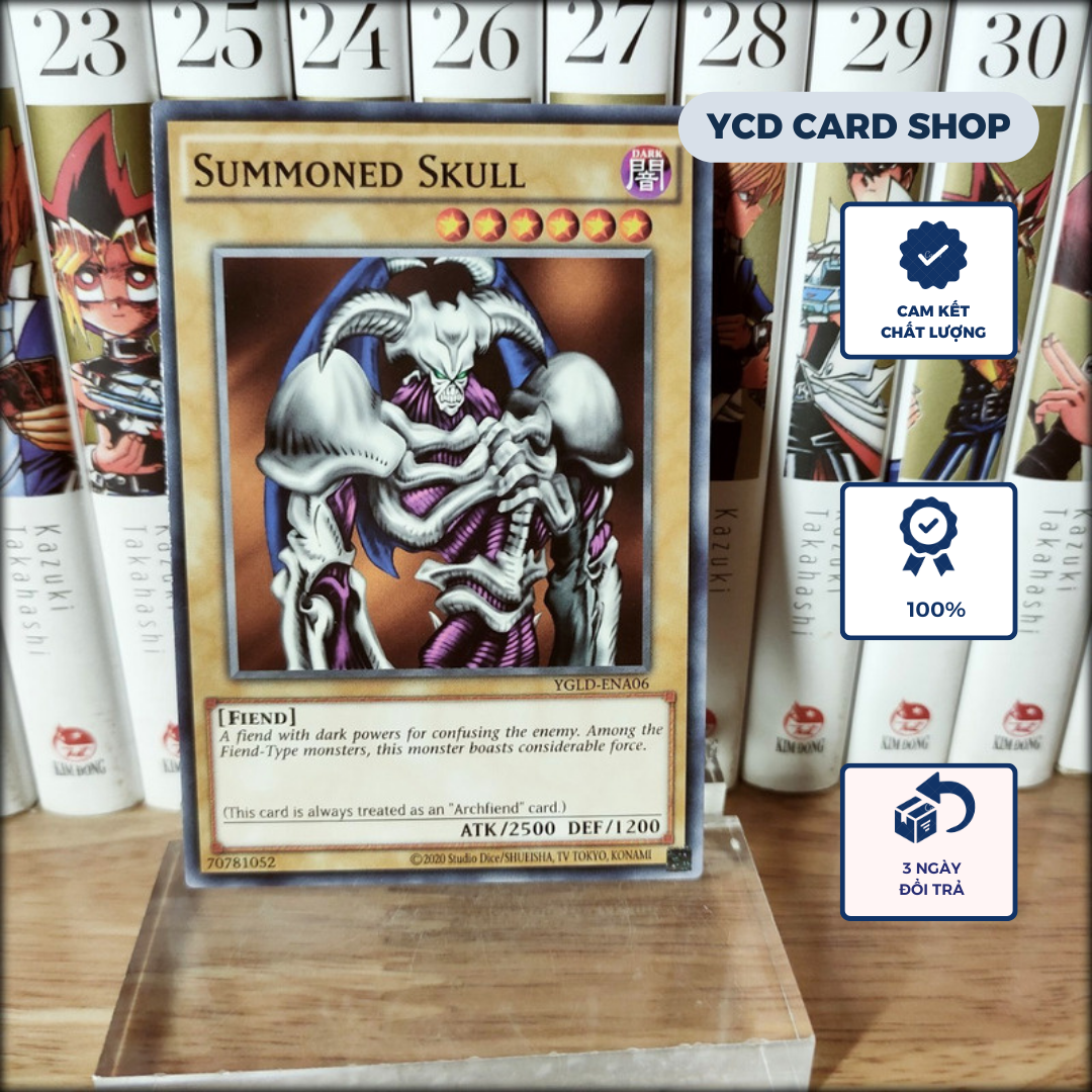 [YCDcardgame] Thẻ bài yugioh chính hãngTriệu hồi Demon - Summoned Skull  - Common
