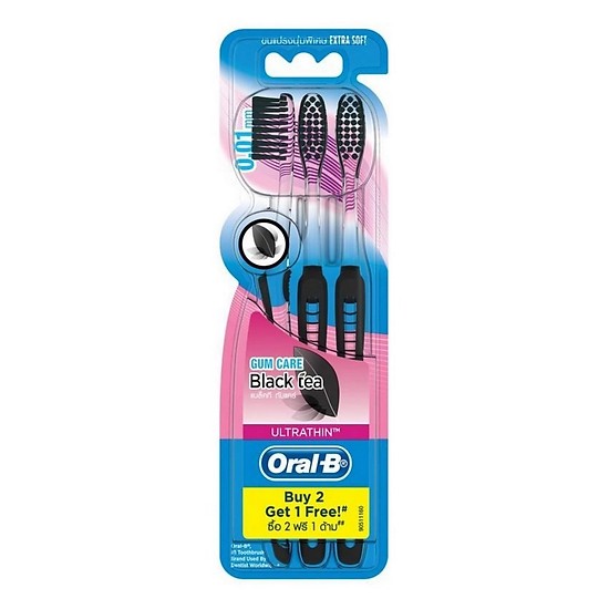 Bàn Chải Đánh Răng ORAL-B Trà Đen Vỉ 3